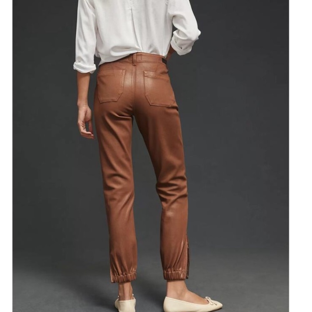 PAIGE Pleated Mayslie Jogger Cognac NWT 6